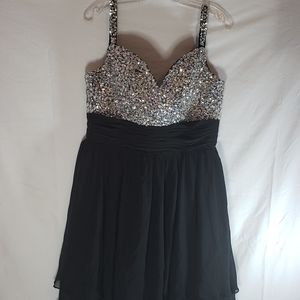 PARTY DRESS  rhinestone embellished